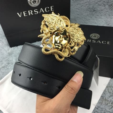 versace vitello winged medusa belt replica|versace medusa belt men.